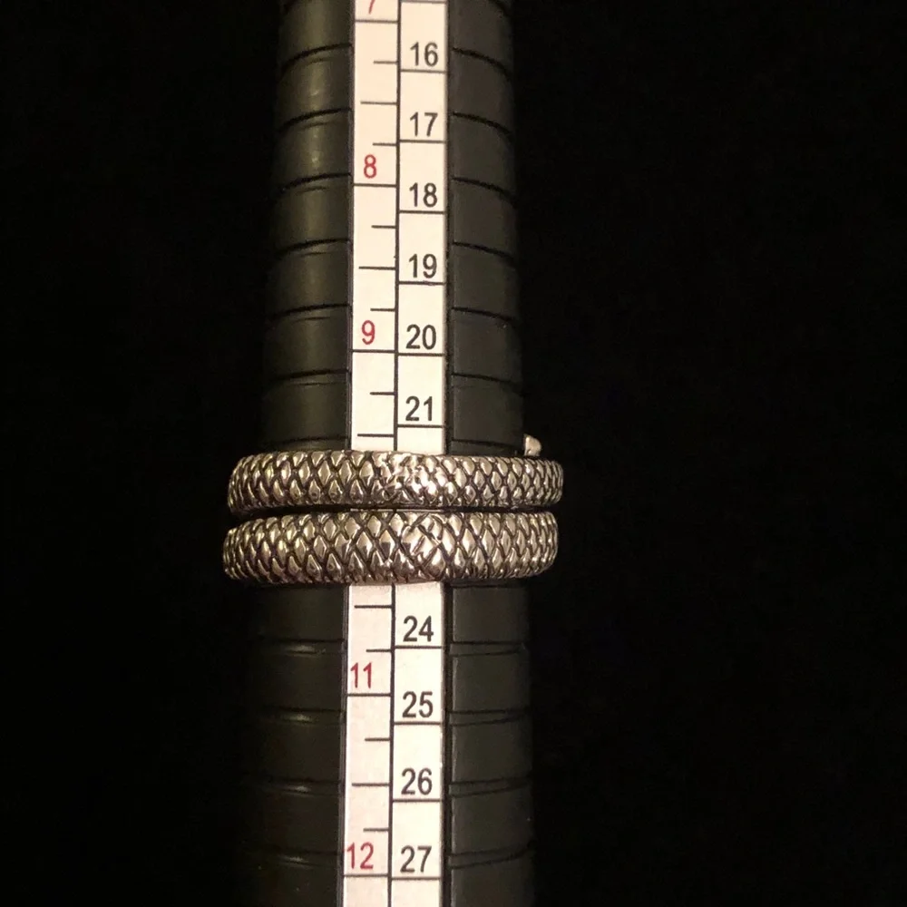 Silver Tone Snake Ring
